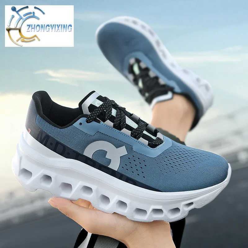 Fl Palm Carbon Plate Running Youth Shock-absorbing Outdoor Mountaineering Sneakers Thick Soles Increase Mesh Racing Shoes For Z250411