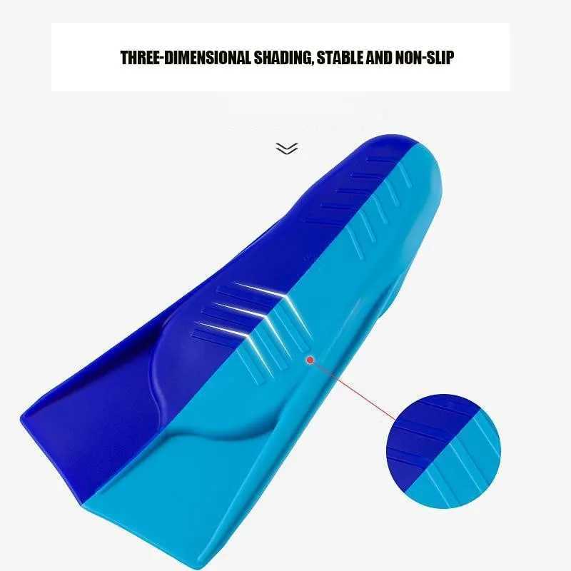 Professional silicone short flip frog shoes for children without swimming or snorkeling equipment finsY250412