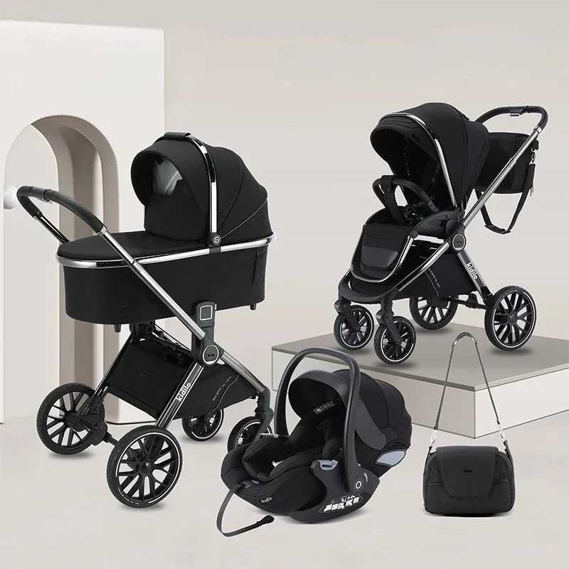 3IN1 High Landscape Baby Cart with Safe Seat Bidirectional Baby Cart One Button Folding Comes with Mommy Bag W250910