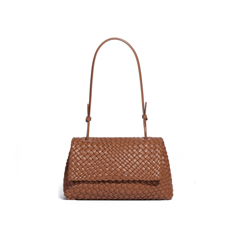 Hand Woven Bag Women's Fashion PU Leather Underarm bag Designer Single Shoulder Crossbody Handbag