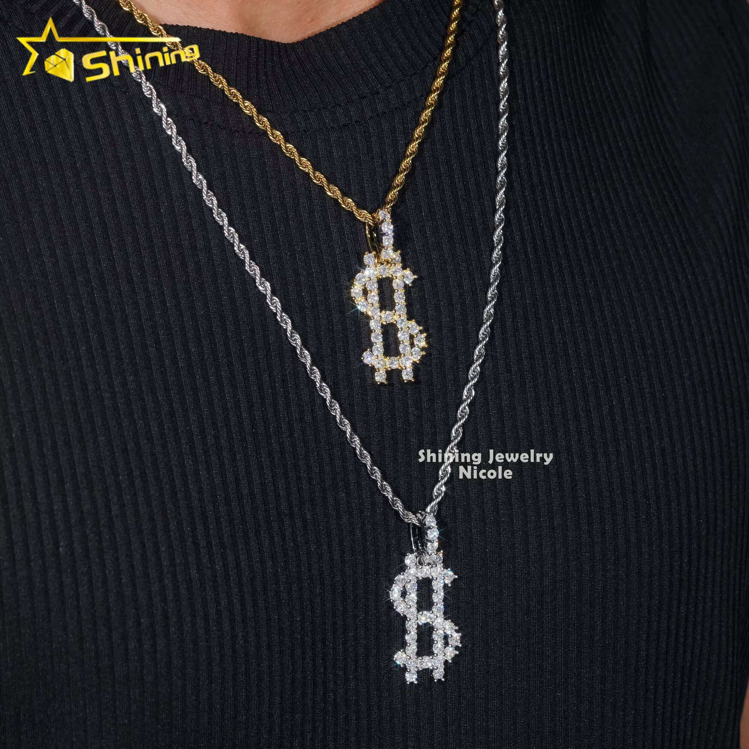 Hip Hop Style Money Sign High Quality GRA Certificate Diamond 925 Silver Moissanite Pendant