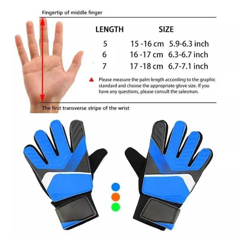 652F Latex Goalkeeper Gloves with Finger Breathable Soccer Goalie Gloves Sports Gift for Kids Youth and AdultW251112
