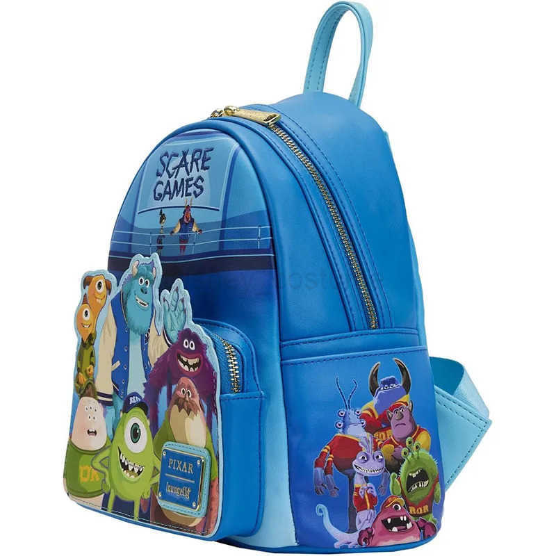 Disney Genuine Disney Loungefly Pixar Monsters University Anime Peripheral Travel Backpack Cute Summer Backpack For Girlfriend Gift X250412