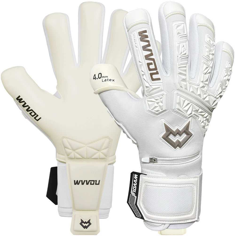 WVVOU Football Adult and Youth Goalkeeper Gloves High Performance Goalkeeper Gloves with 5 Removable Finger PreserversXJ250412