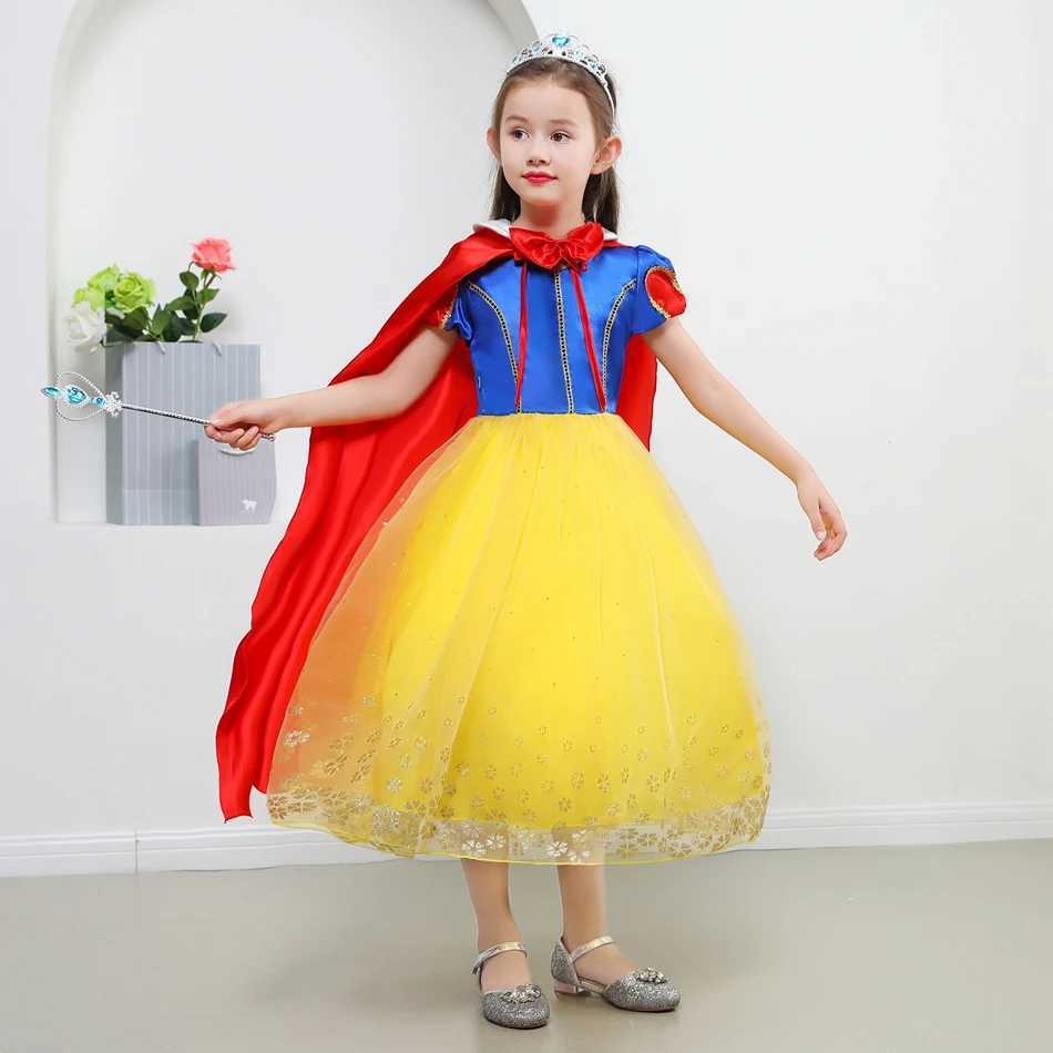 Disney Girl Snow White Dress Up Childrens Clothing Childrens Snow White and Hunter Fancy Clothing Christmas Party ClothingXJ250411