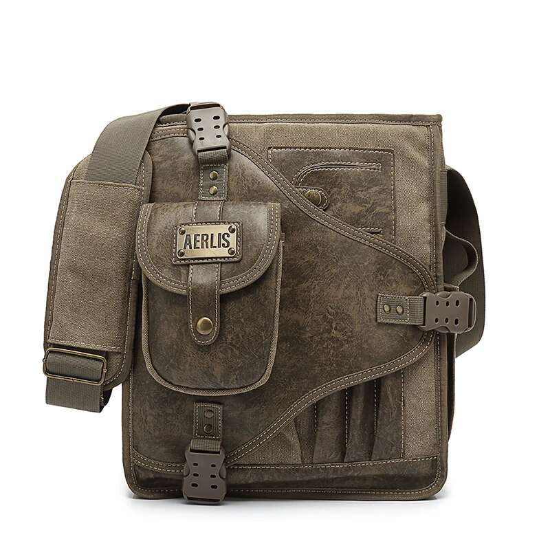 Man Messenger Shoulder Bag 2022 Canvas Business Casual Zipper Handbag Male Satchel Cross Body Bags Men Bolsa Crossbody Bags Sacs