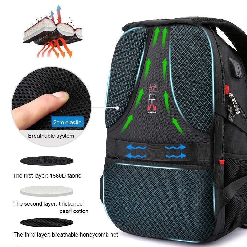 Waterproof Men's Backpack 17 Inch Laptop Backpacks School Travel Bags Swiss-Style Large Capacity Business Bagpack Male Mochila
