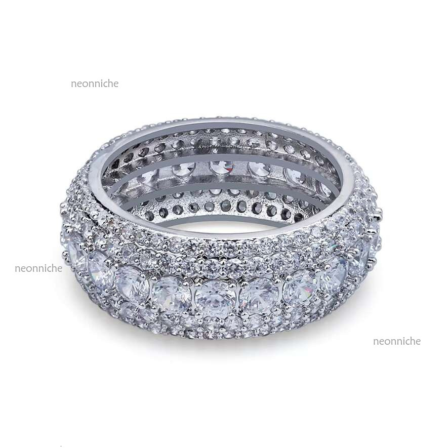 Hip Hop Style Jewelry 3D Design Custom VVS Iced Out GRA Moissanite Gemstone Rings Sterg Sier Ring