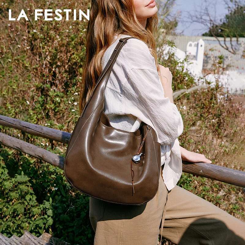 LA FESTIN Original Hobo Designer 2025 New Shoulder Large Capacity Tote Bag Casual Crossbody Bags Handbag Women