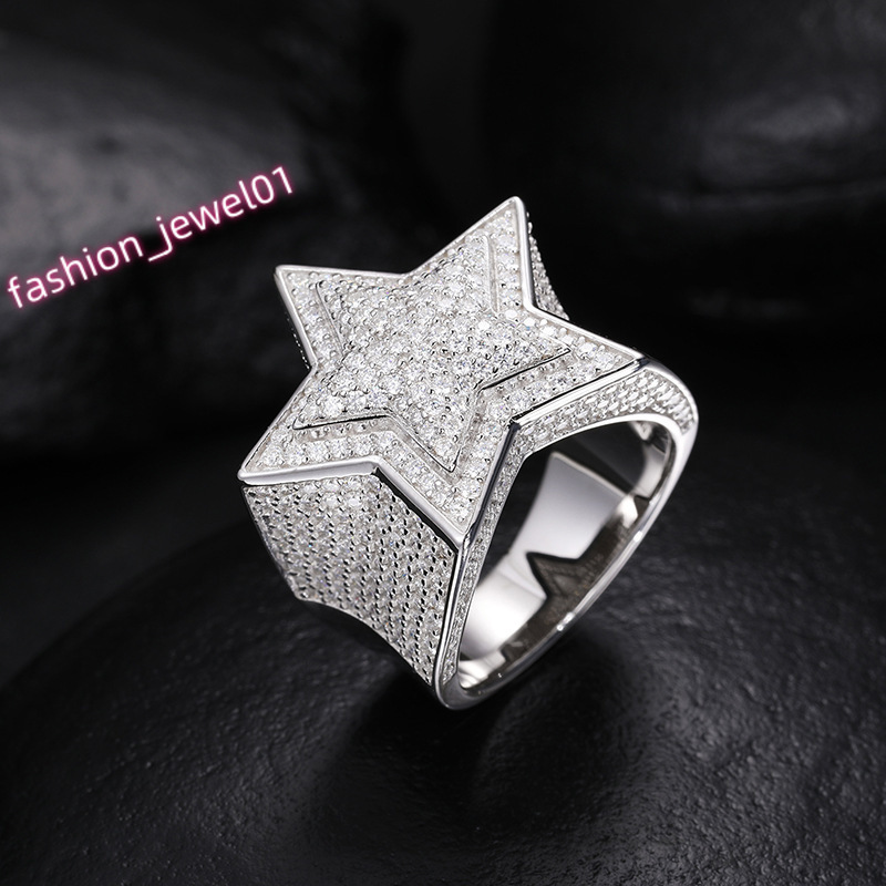1pc S925 Sterling Silver 18K Golden Plated Ring Jewelry Oval Moissanite Ring Engagement Ring