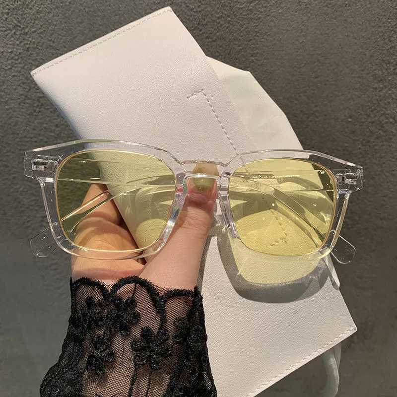Retro 2024 Classic Vintage Square Sunglasses Women Oversized Sunglasses Women Men Retro Black Luxury Sun Glasses UV400 Z250411