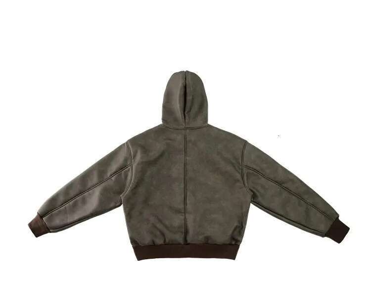 Heavy And Old Fur Integrated Hooded Jacket For Loose Casual Thickened Veet Y2k Coat Men Winter