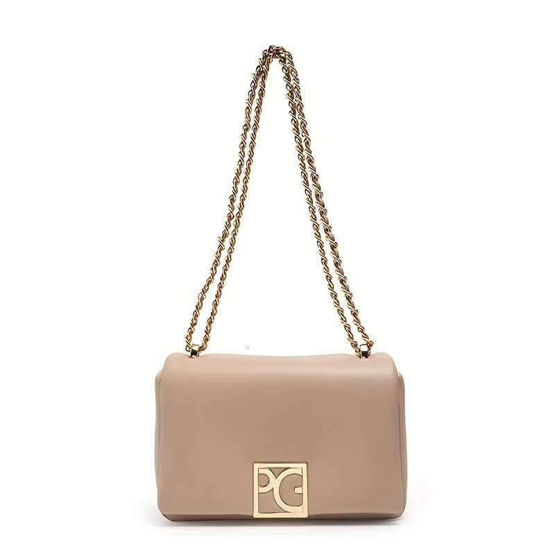 PURIFICACION GARCIA Women S Crossbody Sling Bag With Letter Charm Golden Tone Hardware Clasp Closure Minimalist Detachable Strap Purse In Deep