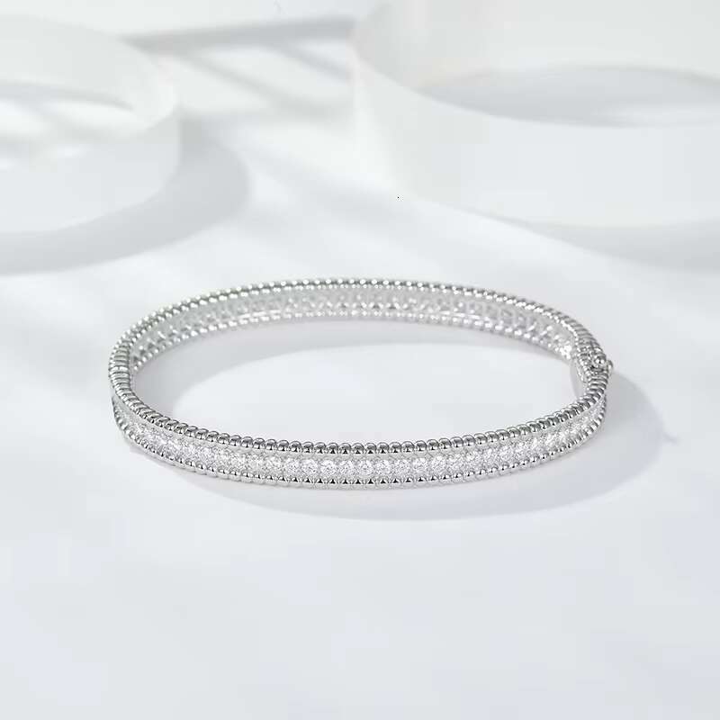 Ruizuan Luxury Charm for Bracelets Bracelet Moissanite Hand Bracelet for Men 925 Silver