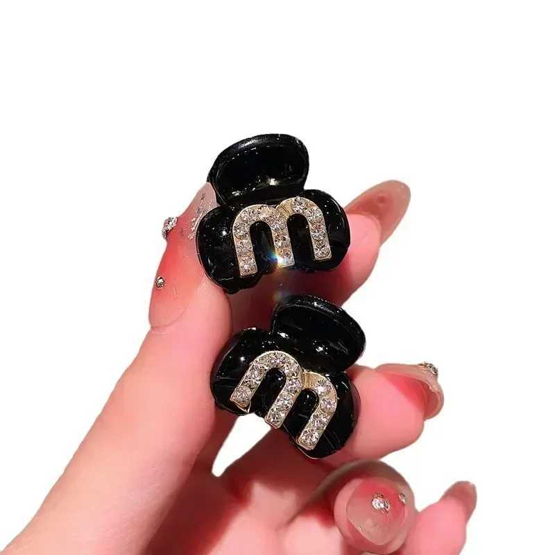 New acrylic rhinestone bangs side hair clip front clip shiny headpiece clip grabbing girls hair style accessories Y2504012
