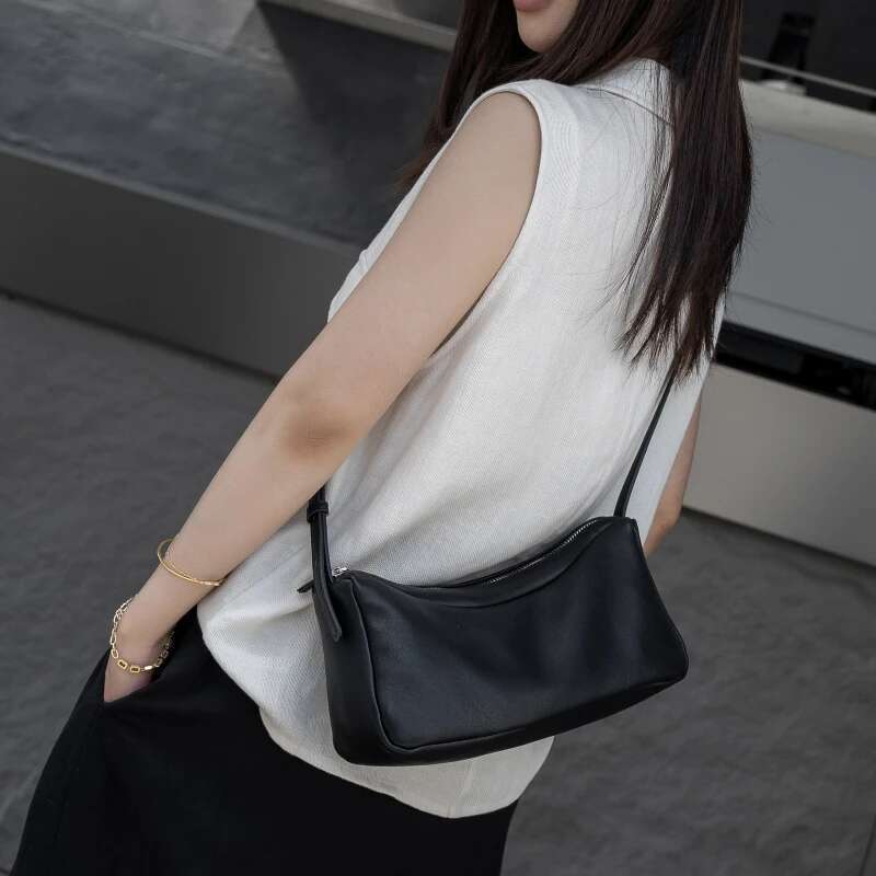 Women's Genuine Leather Single-Shoulder Phone Bag, Lightweight Crossbody Tote Bag Commuting, Perfect For Work & Shopping