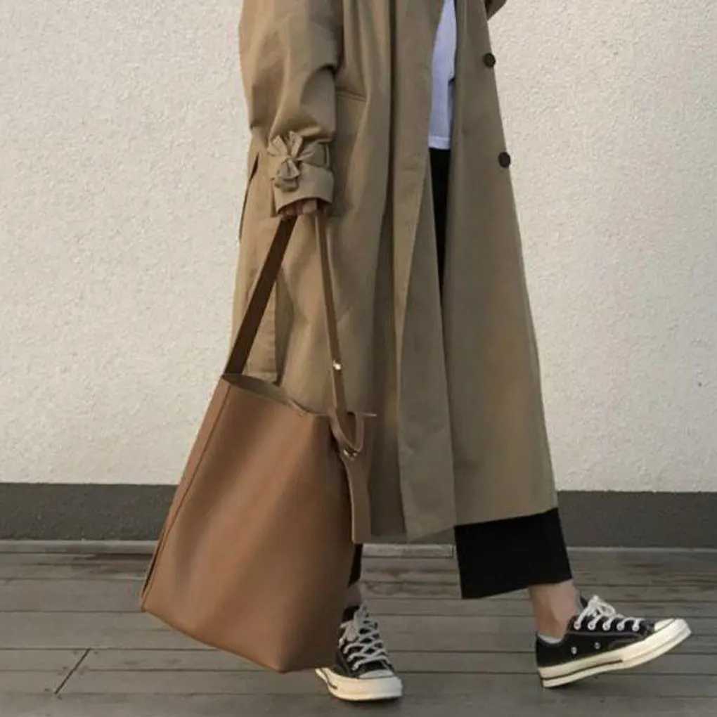 Customized womens shoulder bag suitable for delicate style large capacity good gift Fi bucket brownXJ250412