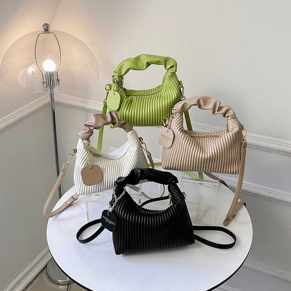 Women Shoulder Bags PU Leather Pleated Cloud Ladies Handbags Fashion Casual Simple Elegant Temperament Girls Tote PursesT2511112