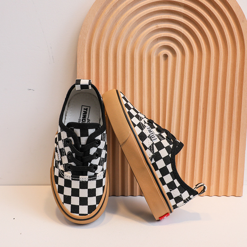 Children's Canvas Shoes 2025 New Fashion Kids Sneakers Breathable Kidszworld Boys and Girls Low-top Casual Shoes Size 25 - 37 K0246