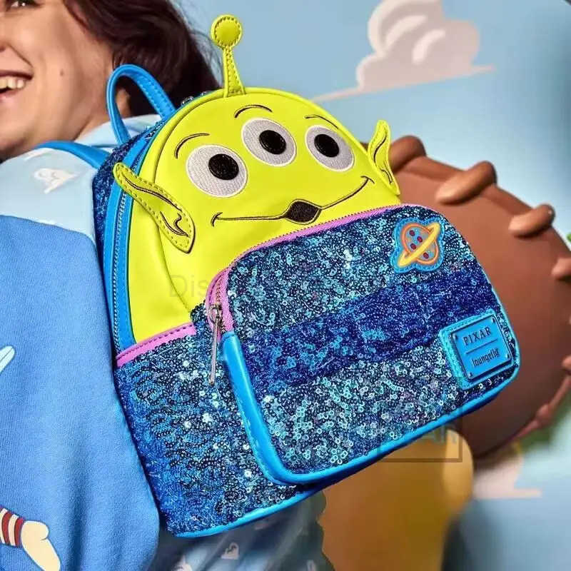Disney New Loungefly Cute Disney Cartoon Backpack Pixar Up Work Partner Womens Double Strap Shoulder Bag School Backpack Gift X250412
