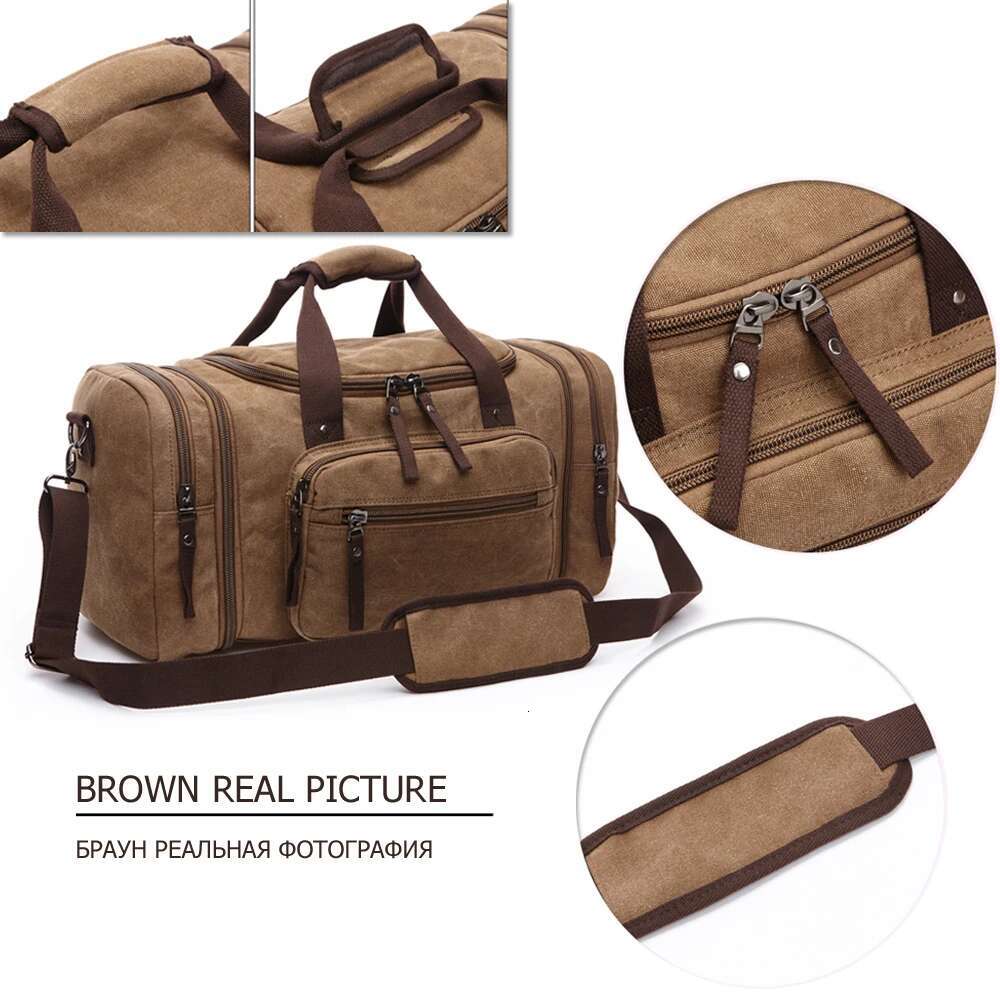 MARKROYAL Canvas Large Capacity Carry On Lage Bags Men Duffel Travel Tote Weekend Bag Dropshipping