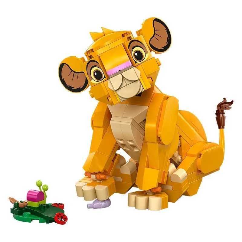 Disney 2025 222 animal model building blocks Lion 43243 building block assembly blocks childrens puzzle toys Y2504012