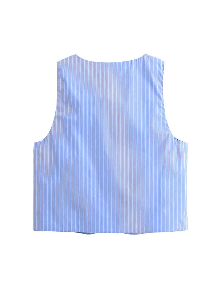 Womens Summer Stripe 2piece Set 2025 Fashion Solid Tank Top and Mens Elegant Street Double Clothing 250411Z