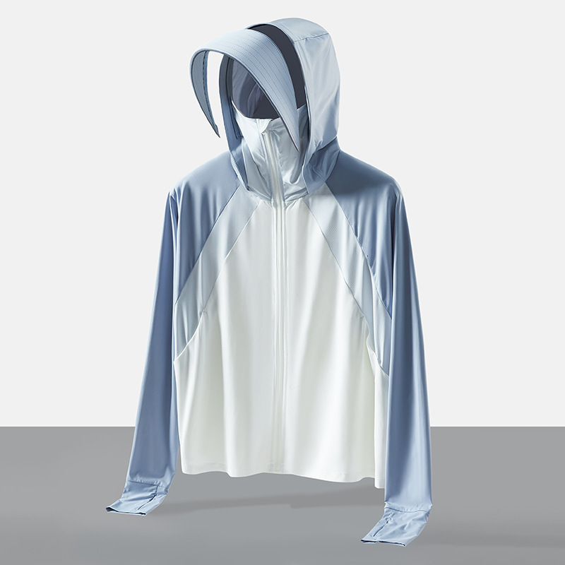 Sunscreen Clothes for Women in Summer Anti Uv Ice Silk Cloak Skin Clothes Breathable Sunshade Loose Outer Layer