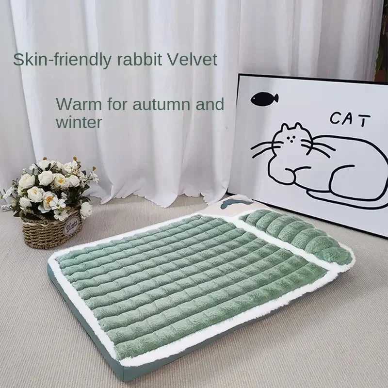Pet bed thick mattress for dogs and cats super warm mattress for small medium and large dogs in winter detachable and washable pet bed for puppies X25