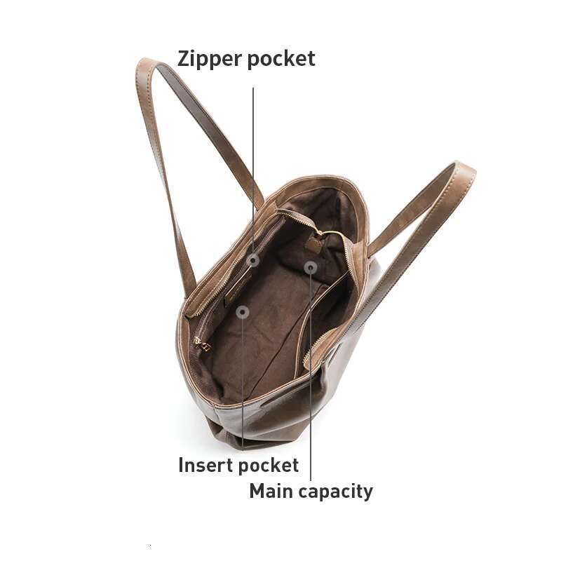 LA FESTIN Original Shoulder 2025 New Women's Bag Large Capacity Handbag Designer Ladies Leather Bag