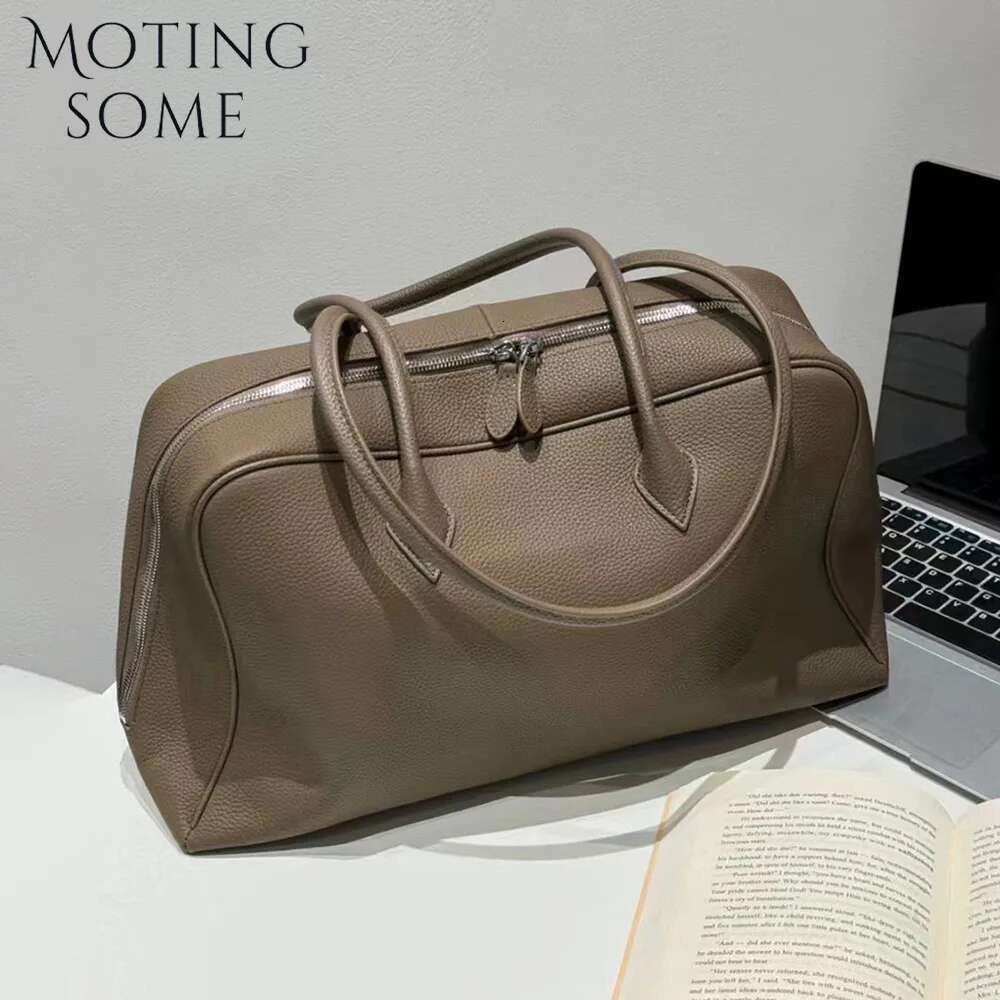 Motingsome First Layer Handbag For Women T Cowhide Niche Design Pillow Shoulder Bowg Bag Erarm Armpit Bags Boston