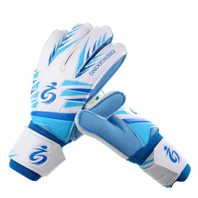 Children Football Goalkeeper Gloves with Finger Guard PU Wear-resistant Anti-slip Durable Protective Gloves Soccer Goalie GlovesW251112