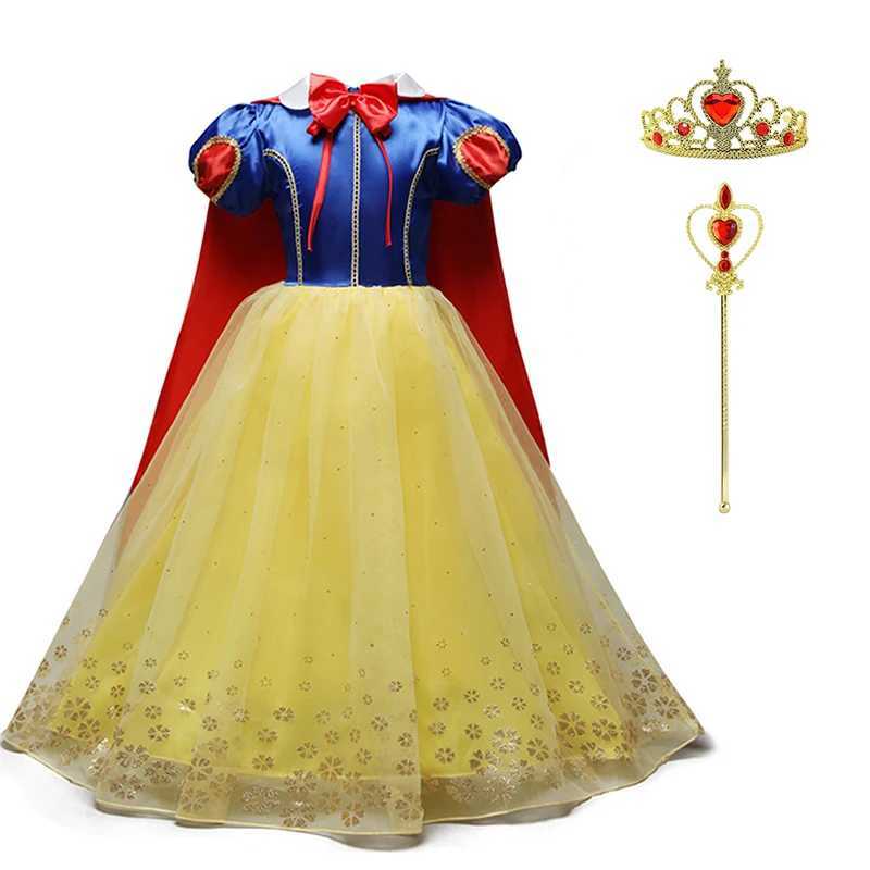 Disney Girl Princess Dress 2023 Girl Encanto Role Playing Princess Elsa Dress Childrens Birthday Party Halloween Carnival Party Fancy DressXJ250411