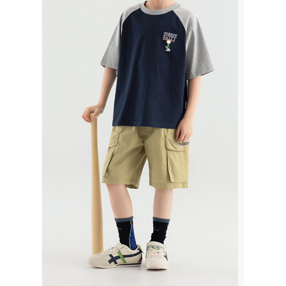 Ddmyshoesvip Boys Middle Aged Young Lightweight And Cool T Shirt Children S Summer Stylish Printed Baby Short Sleeved Trendy Top