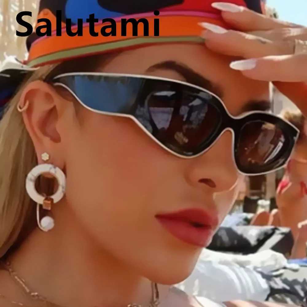 vintage small oval cat eye sunglasses women new fashion brand black white sexy sun glasses ladies trendy elegant shades uv400 Z250411