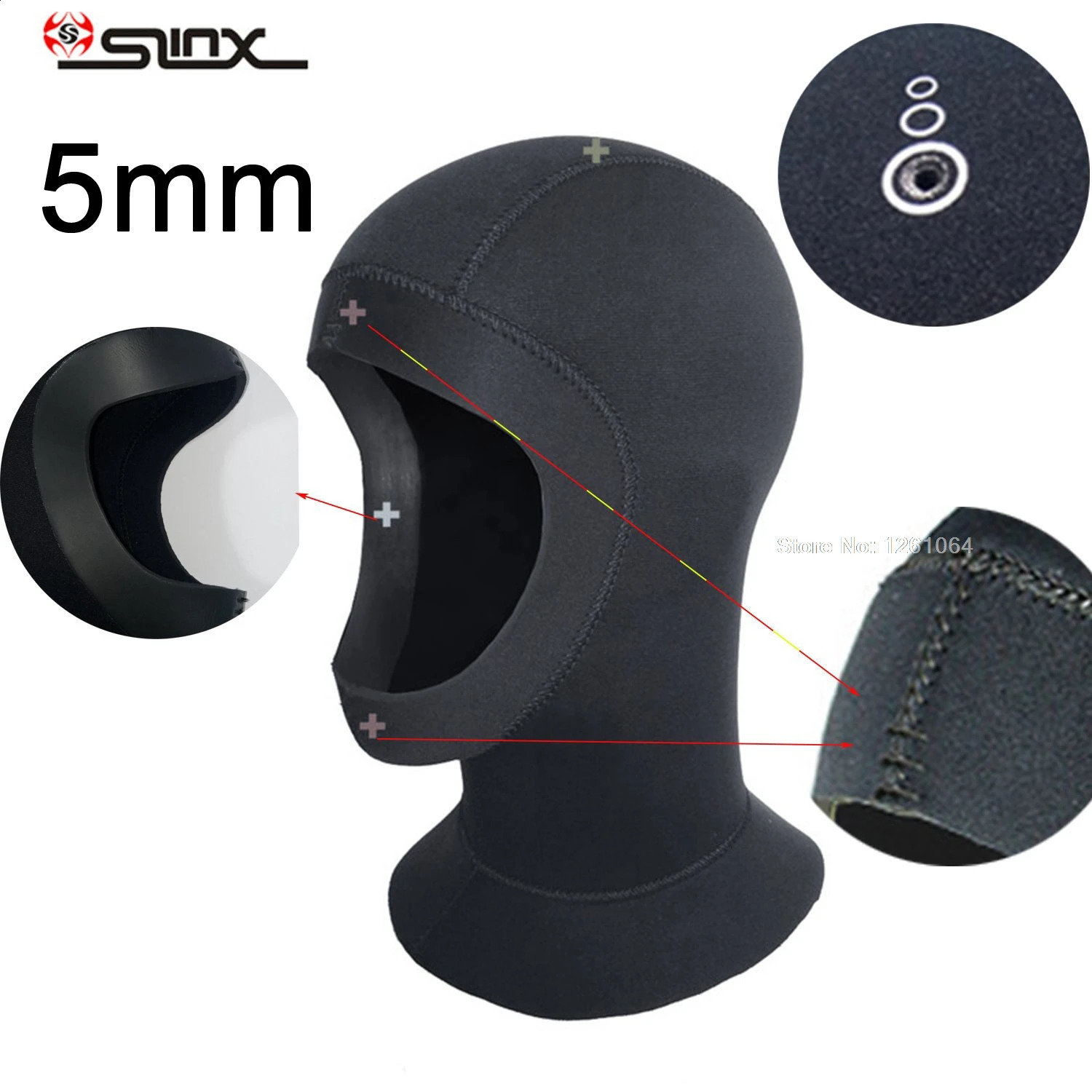 5mm neoprene dive hood cap for scuba diving cold water scuba dive sports Cap Waterproof keep warming 1pc SLINX 250411