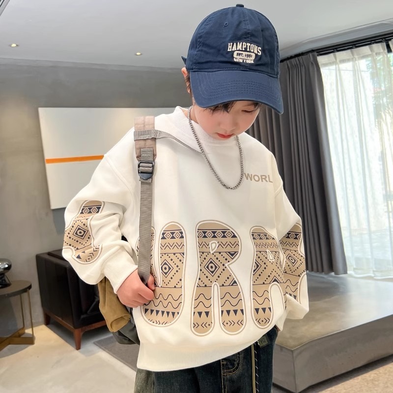 Ddmyshoesvip Boys Clothing Brand Hoodie New Spring Top Mid Size Children S Autumn Clothes Trendy And Explosive Street Style