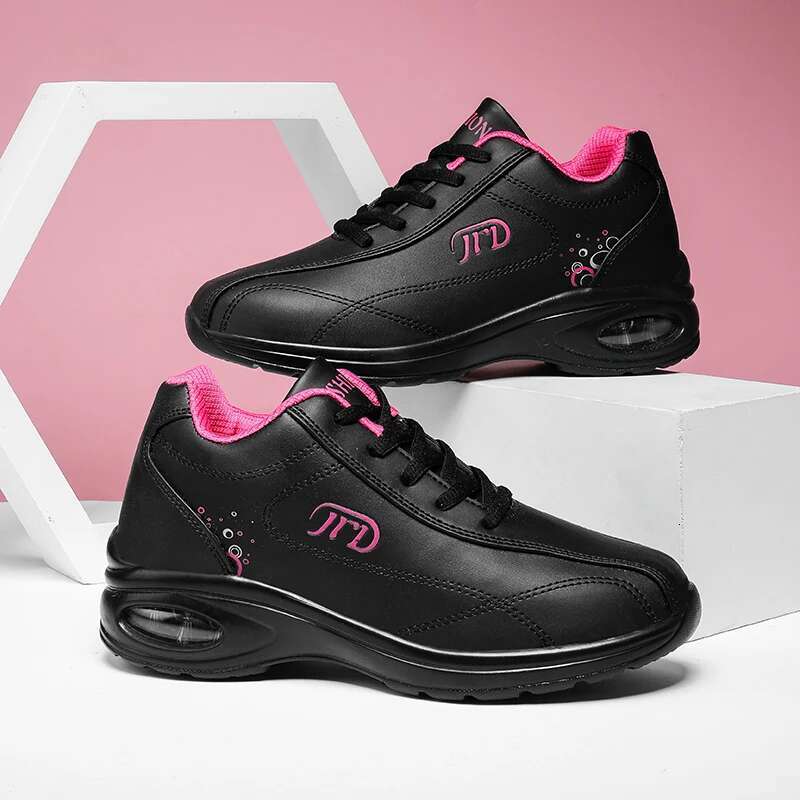 2025 new women's running comfortable waterproof leather high top designer fashion sports shoes air cushion sports shoes