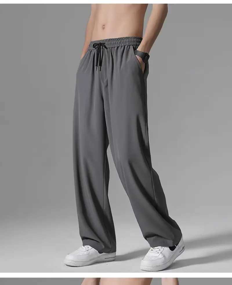 Mens casual pants summer breathable sports pants running and jogging fitness pants straight pants W250411