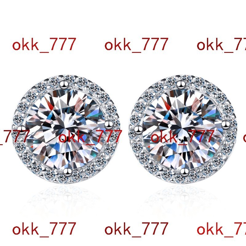 Customized Hot Selling 925 Silver Romantic VVS Grade Moissanite Earrings for Wedding Engagement Party