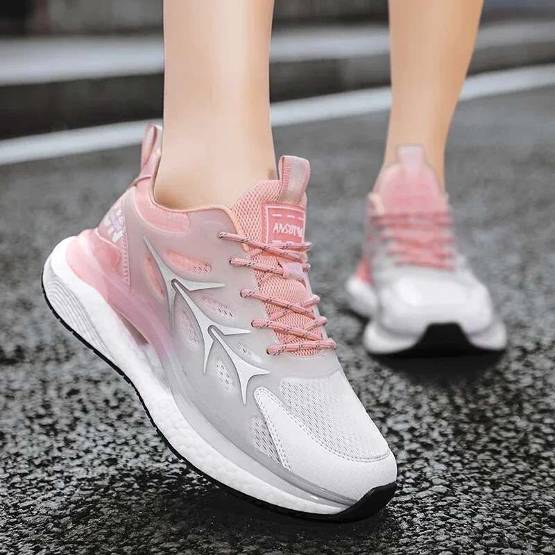 2025 Summer New Running Women's Breathable Mesh Designer Fashion Sports Shoes Men's Outdoor Cushioned Slow Running Sports Shoes