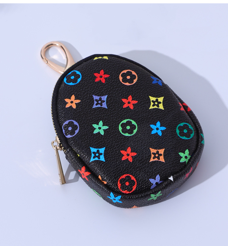 Women's New Mini Compact Multi-Functional Car Key Pouch 2-in-1 Card Holder Coin Purse Storage Bag