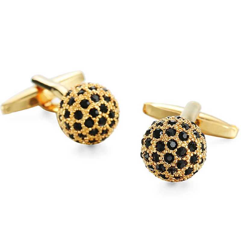 Brand new high-quality craftsmanship premium brand zircon crystal cufflinks wholesale of fashionable mens French shirt cufflinksT250412