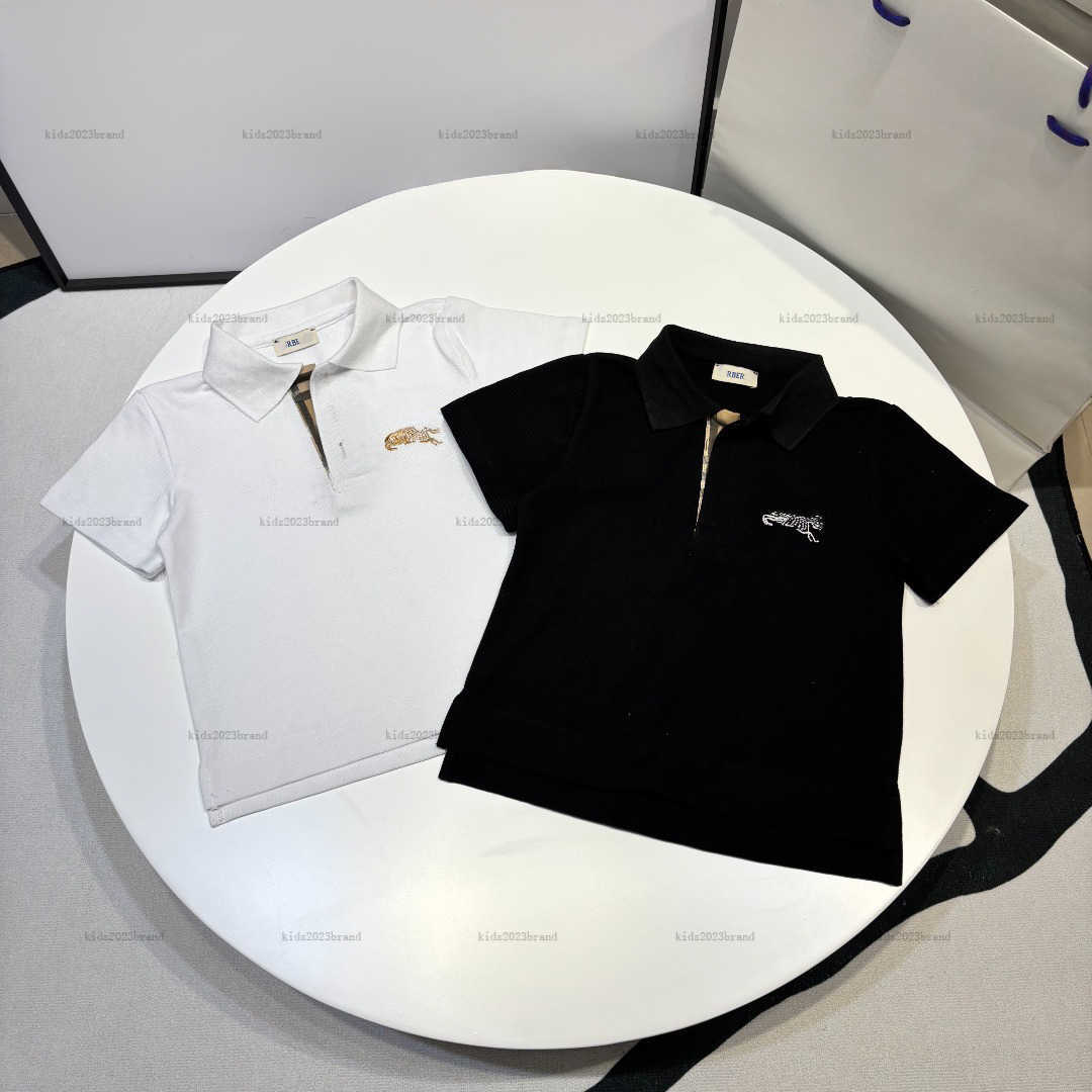 New Short sleeve Polo shirt Simple design baby lapel tee kids designer clothes child tshirt boys girls T-shirts A230X07N056