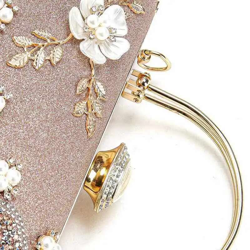 2024 New Arrival Wer Crystal Wedding Bridal Clutch Purse Designer Women's Dinner Party Tail Handbags Dia Bags