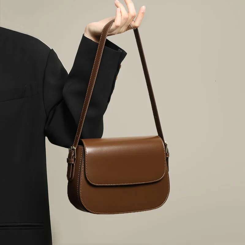 Designer Bag Genuine Leather Woman Small Square Shoulder Handbags Ladies Crossbody Bags Designer Minimalism Tofu Bag