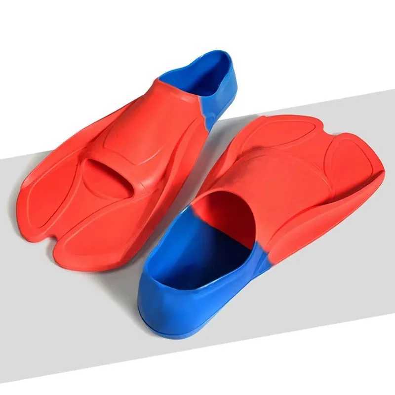 Adult professional flip diving inflatable flip frog shoes childrens training swimming equipment free diving short finsY250412