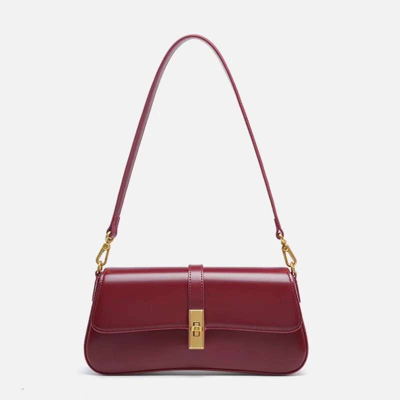 Hifashion Cowhide Genuine Leather Underarm Shoulder Bags For Women 2025 Designer Crossbody Purses Smooth Ladies Handbags