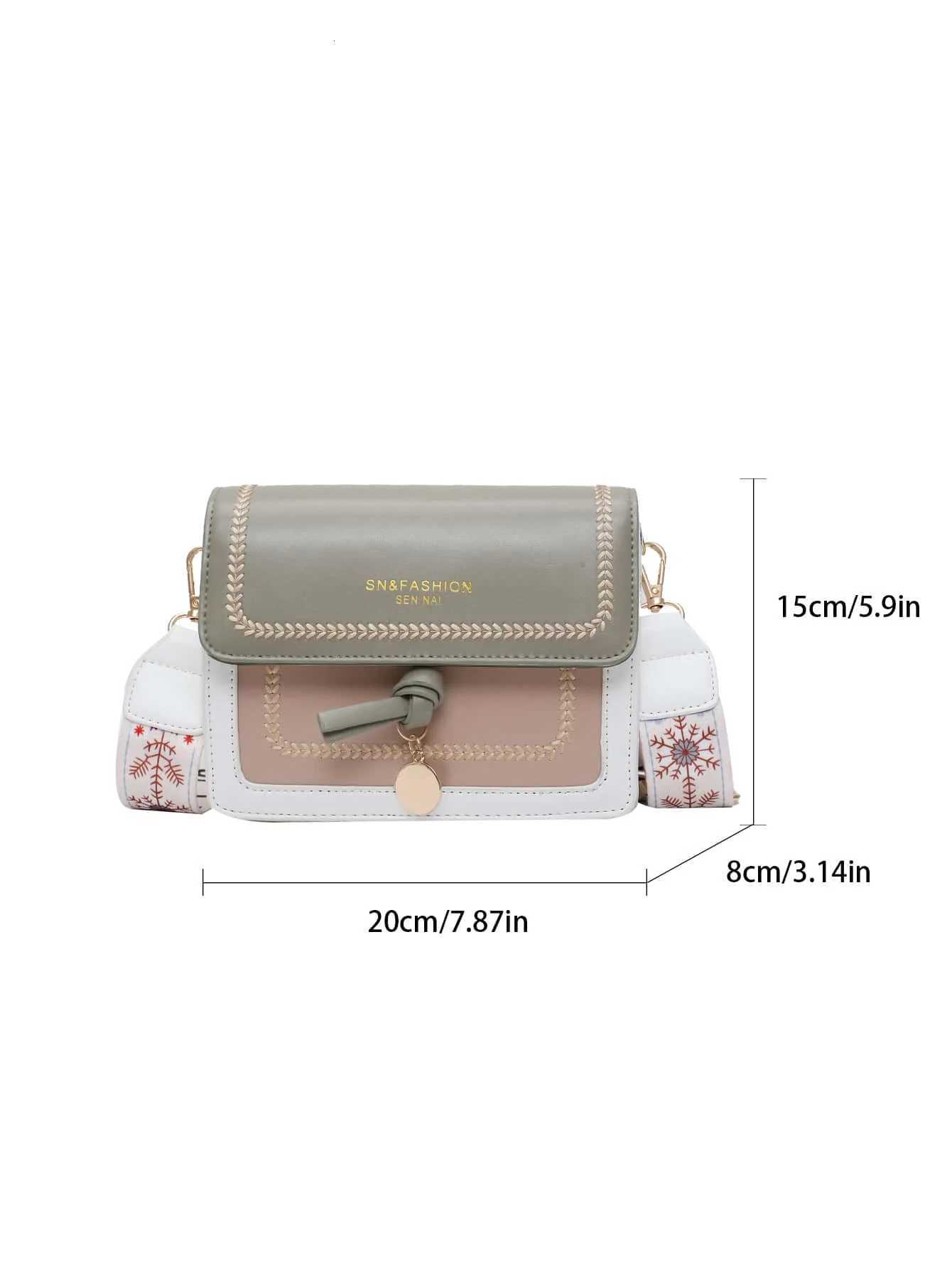 Mini Square Bag Colorblock FlapT2511112