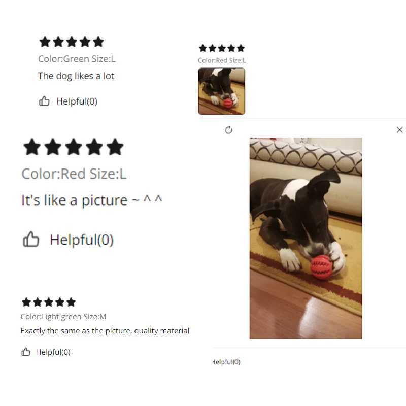 High Quality Rubber Tooth Cleaning Snack Ball Non Destructive Dog Toy for Dogs Soft Pet Chewing Toy for Large Dogs Interactive Dog Accessories T250401